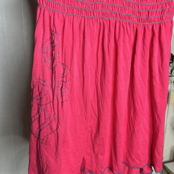 Rocawear Babydoll Top Y2K Pink Smocked Open Back Size L - Picture 3 of 7